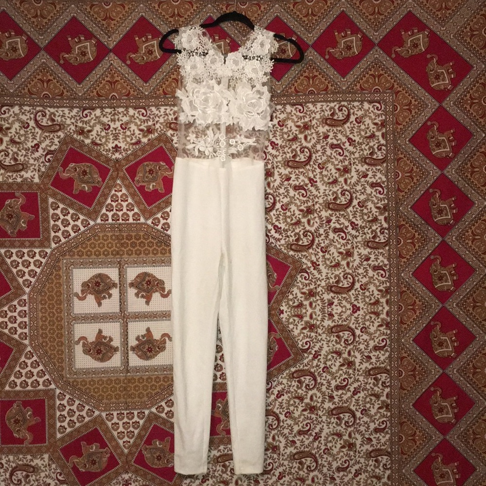 Fashion Nova All White Jumpsuit